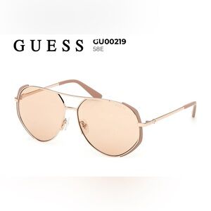 GUESS Light  Amber Lens Aviator Sunglasses GU00219